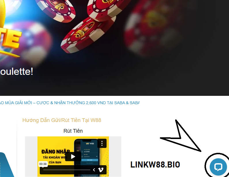 Live Chat của nhà cái W88