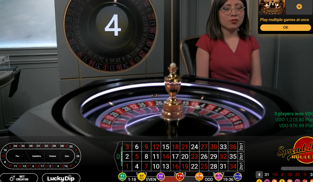 Trò chơi casino tại playtech